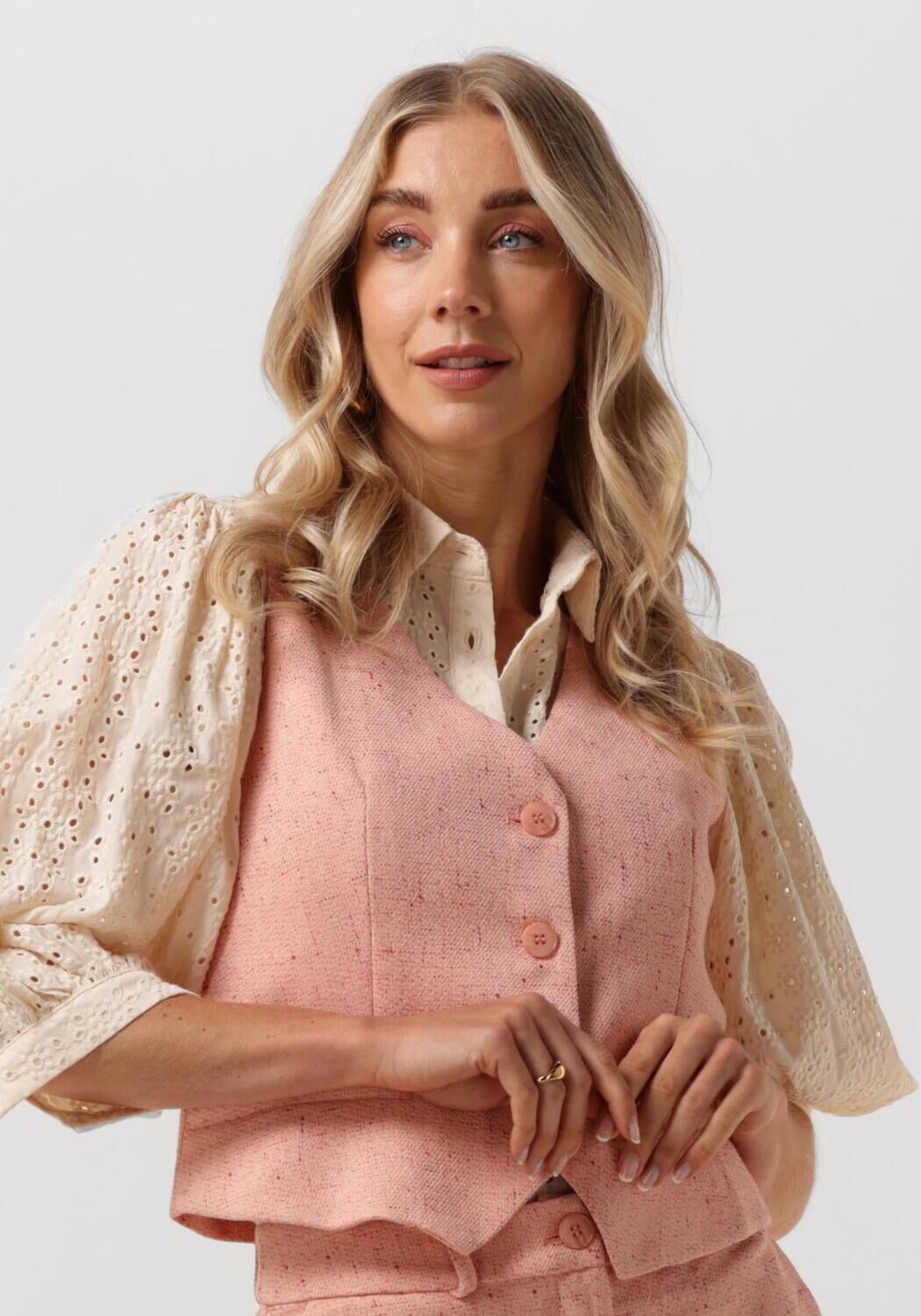 YDENCE Dames Blazers Gilet Opal Perzik