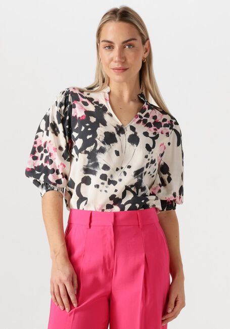 Multi JANSEN AMSTERDAM Blouses MANON BLOUSE WAM 199 3/4 PUFFED SLEEVE - large