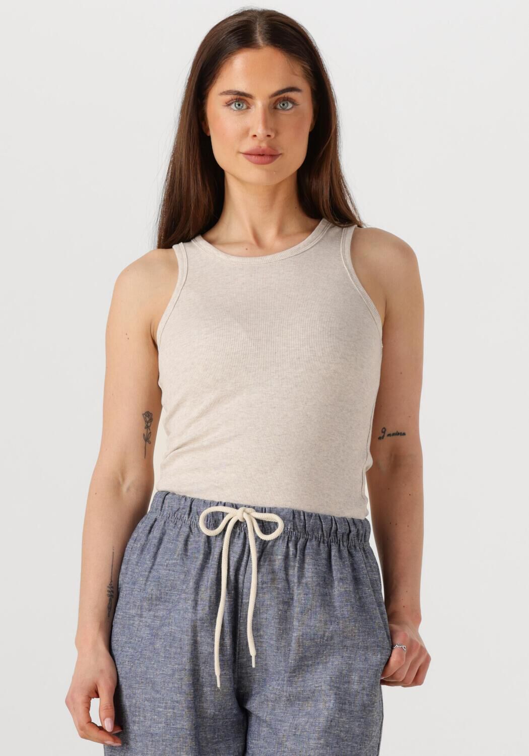 WITHBLACK Dames Tops & T-shirts Wbldordi Tank Ecru