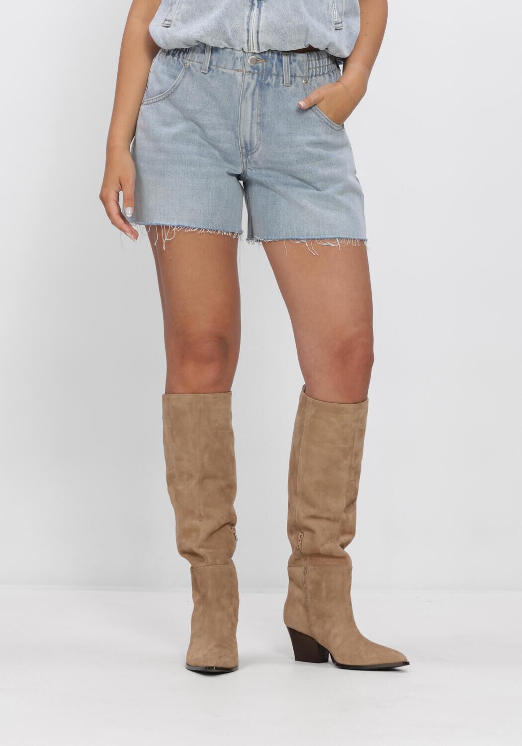 Blauwe CATWALK JUNKIE Shorts DENIM SHORT WITH ELASTIC WAISTBAND - large