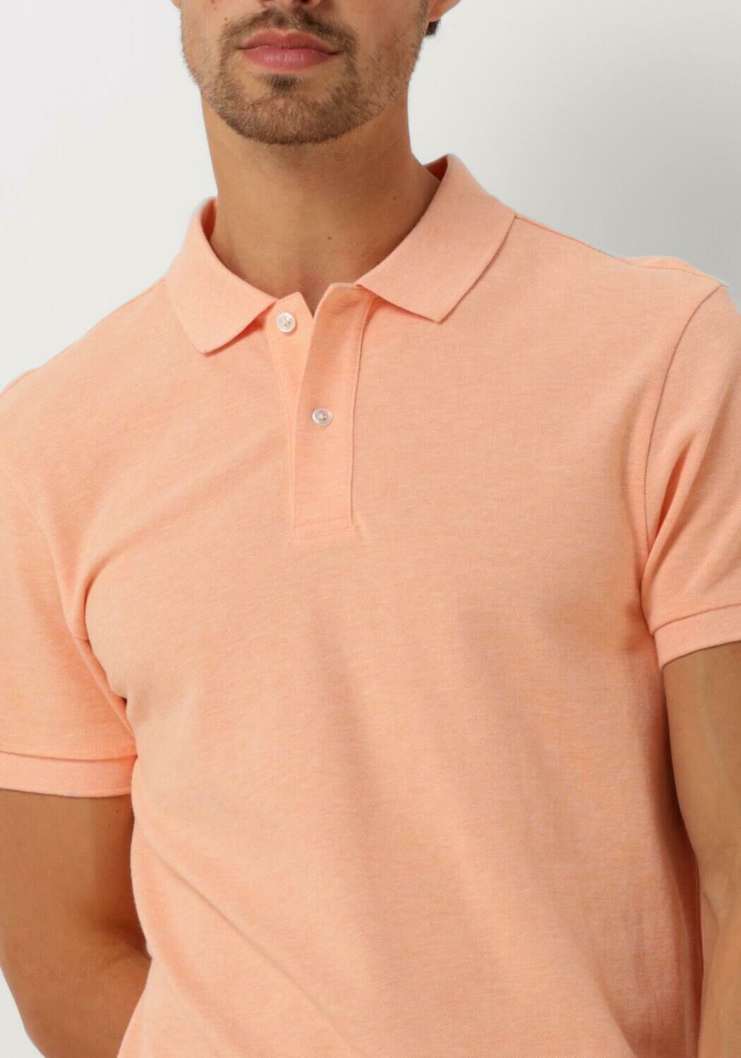 PROFUOMO Heren Polo's & T-shirts Polo Short Sleeve Oranje