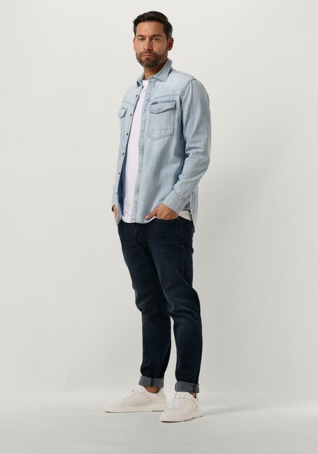 Lichtblauwe G-STAR RAW Casual overhemd DAKOTA SLIM SHIRT L/S - large