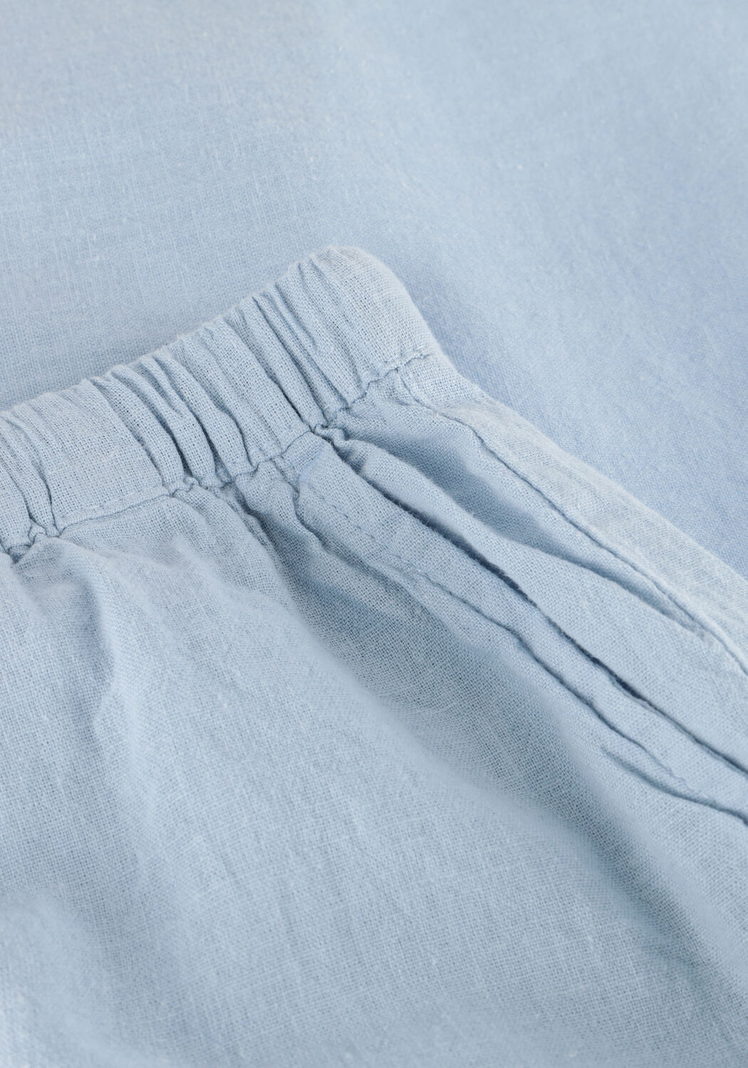 Lichtblauwe SELECTED WOMEN Korte broek SLFLUISA MW STRING SHORTS B - large