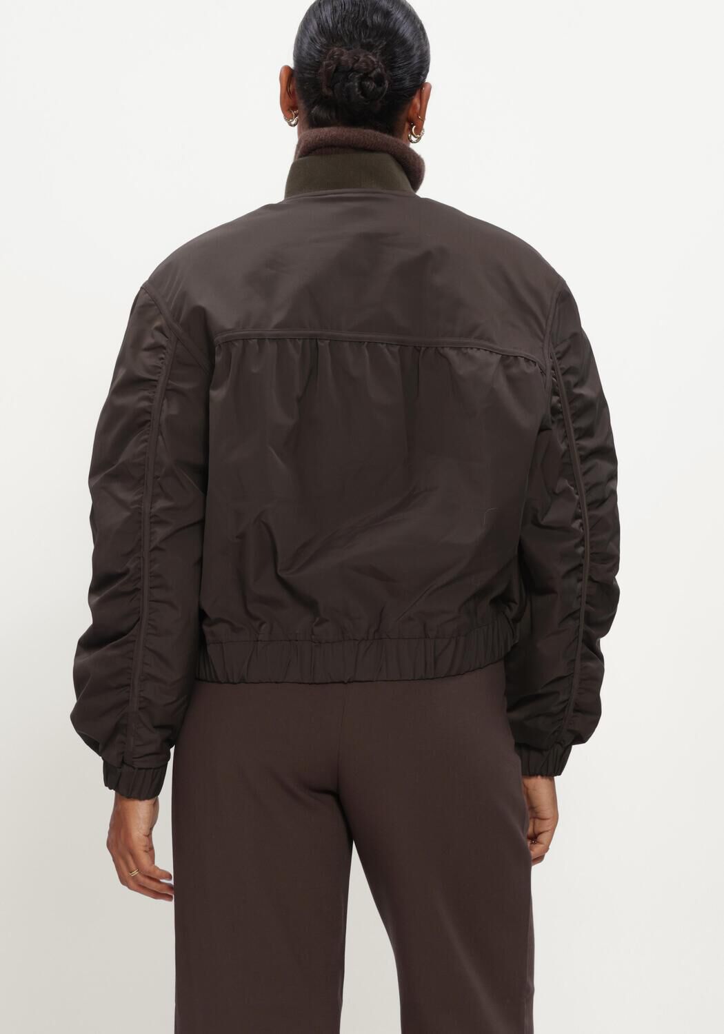 Bruine MSCH COPENHAGEN Jack MSCHKOSHER BOMBER JACKET - large