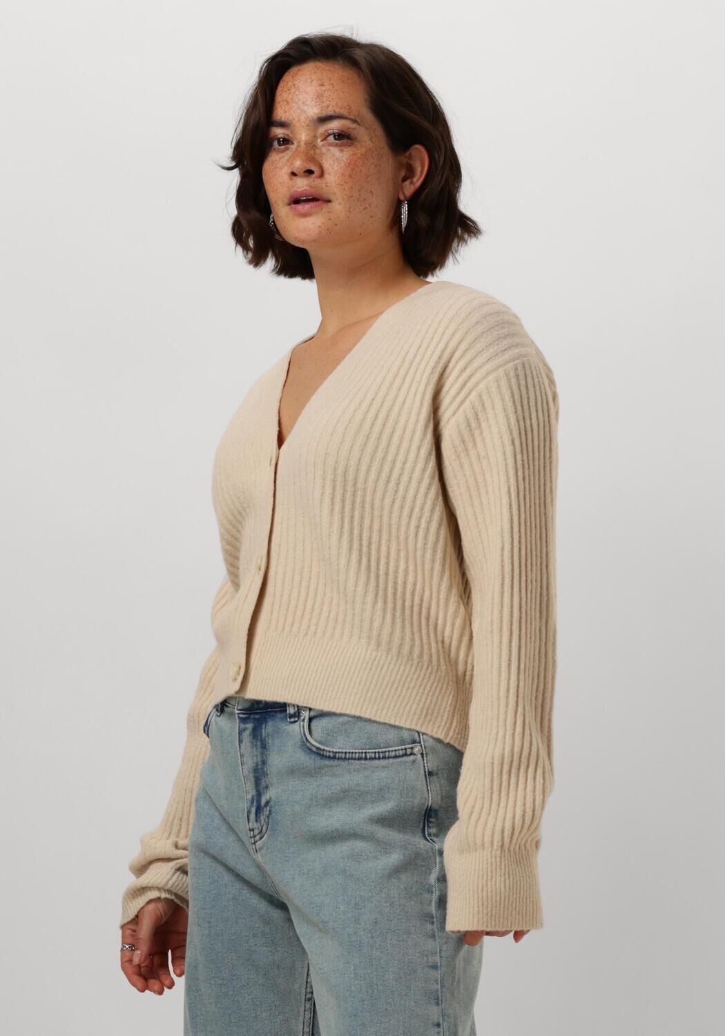 ENVII Dames Truien & Vesten Enpipit Ls Cardigan 7217 Ecru