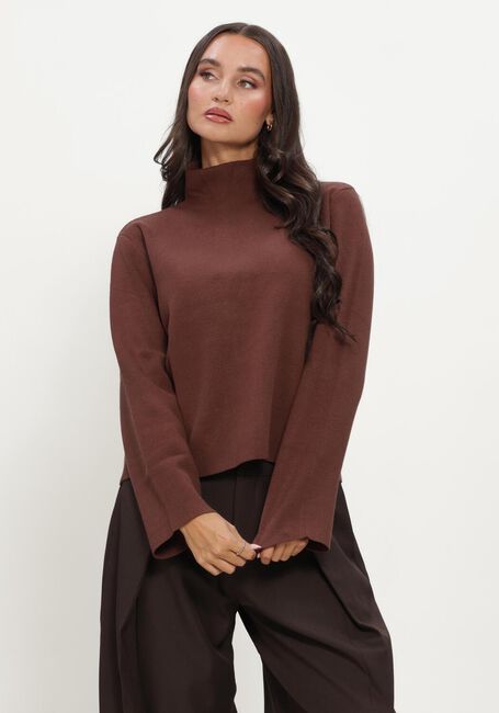 Bruine MINUS Trui MSLUPI HIGH NECK KNIT PULLOVER - large