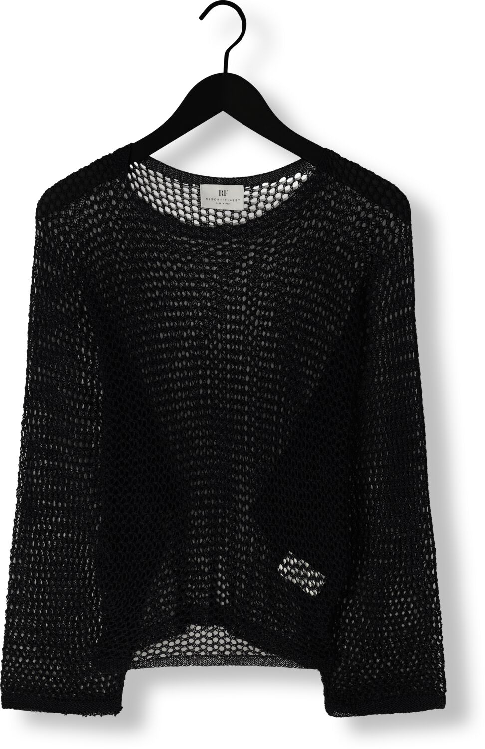 RESORT FINEST Dames Truien & Vesten Crochet Sweater Zwart