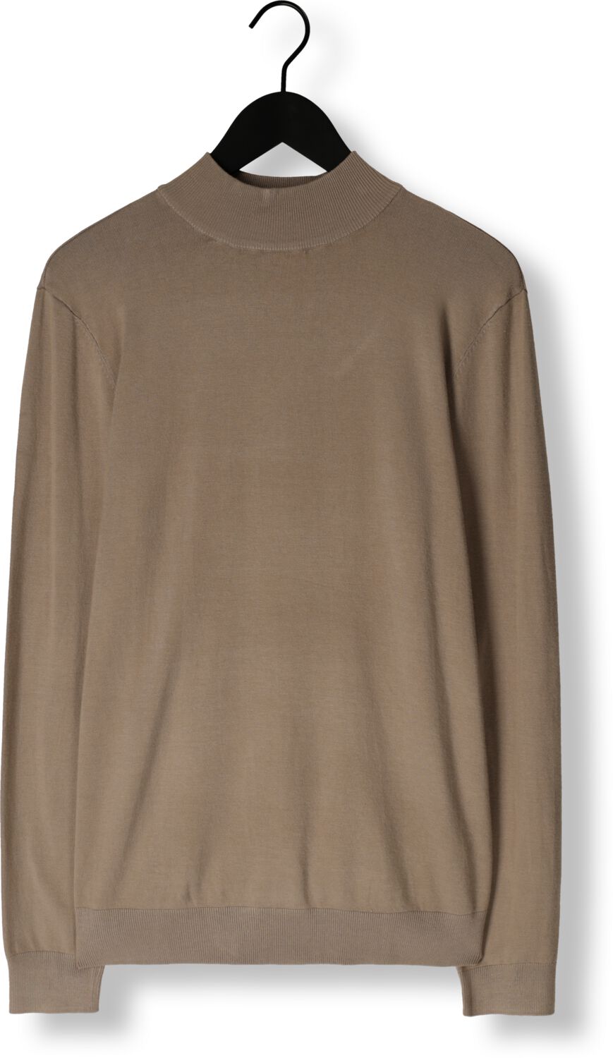 PURE PATH Heren Truien & Vesten Essential Knit Mockneck Sweater Taupe