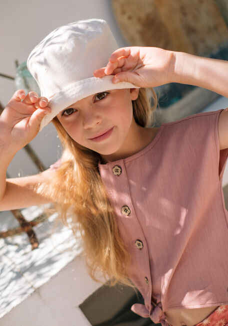 Roze LIKE FLO Top CLARA FLO CHAMBREY KNOTTED TOP - large