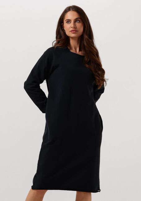 Zwarte PENN & INK Midi jurk 511 DRESS - large