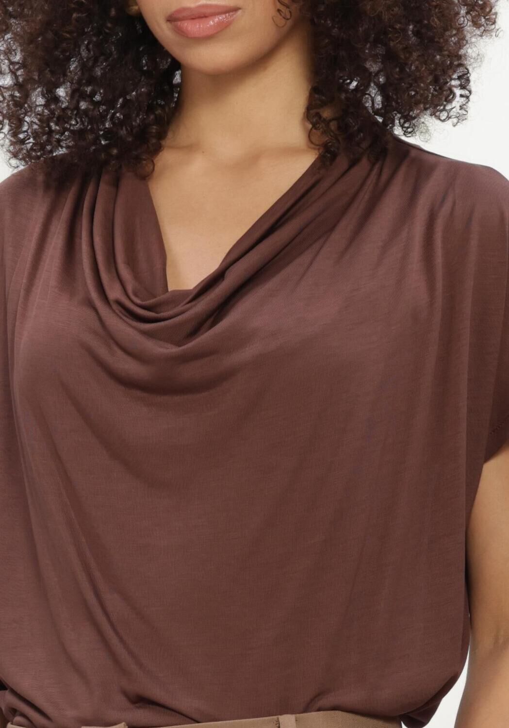 Bruine BRUUNS BAZAAR Tops & T-shirts KATKABBGINAE BLOUSE - large