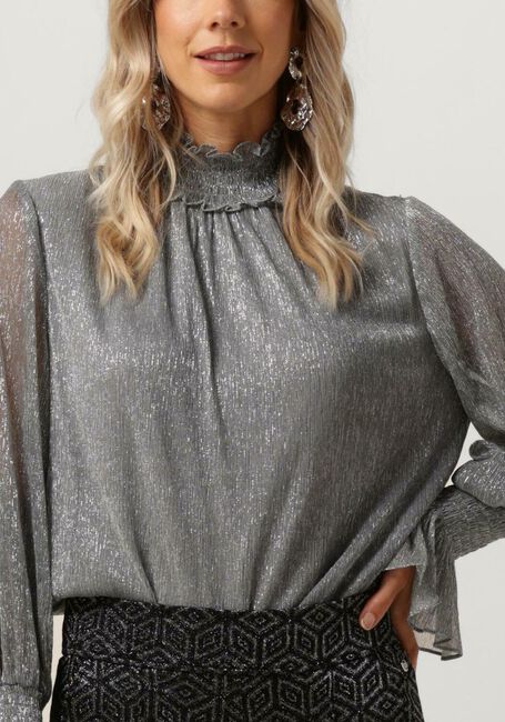 Zilveren MOS MOSH Blouses XIMENA GLAM BLOUSE - large