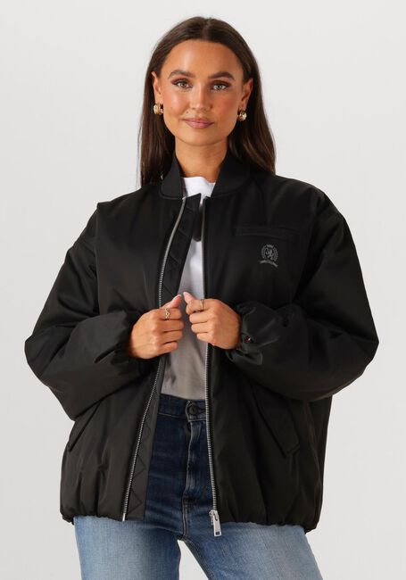 Zwarte TOMMY JEANS Jack TJW LONGLINE BOMBER JACKET - large