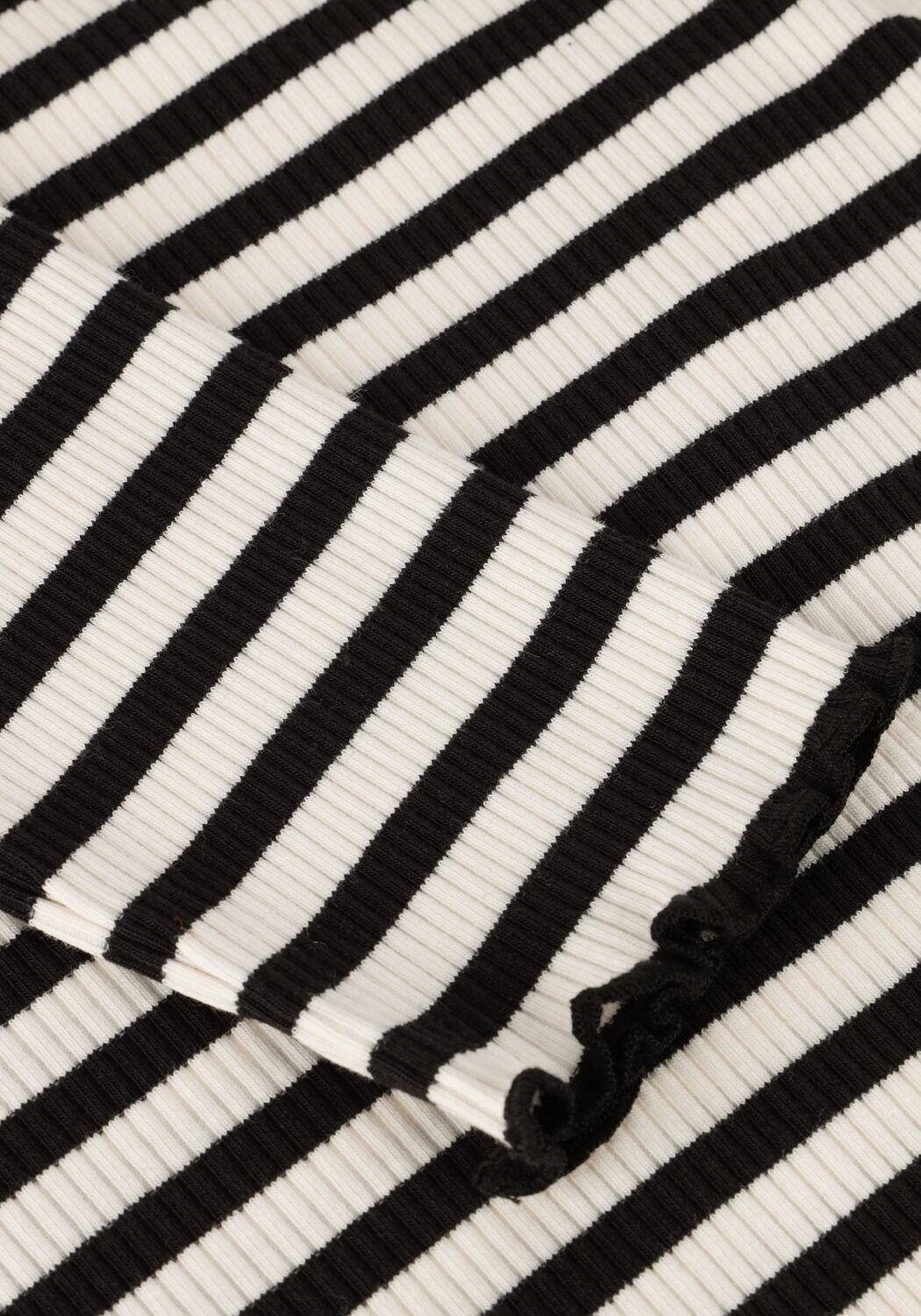 Witte SELECTED WOMEN T-shirt ANNA LS CREW NECK TEE STRIPE - large