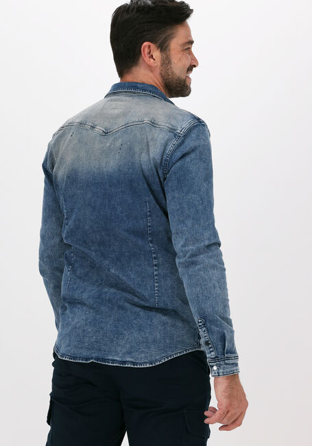 Blauwe PUREWHITE Casual overhemd 21030219 - large