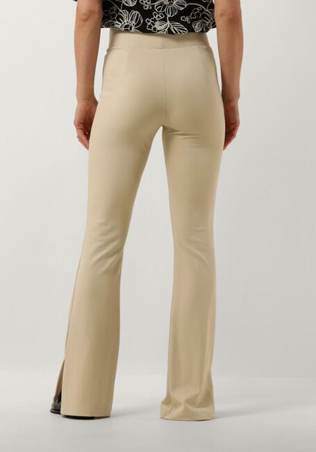 Beige JANSEN AMSTERDAM Flared broek HV407 FLAIRED LEGGING - large