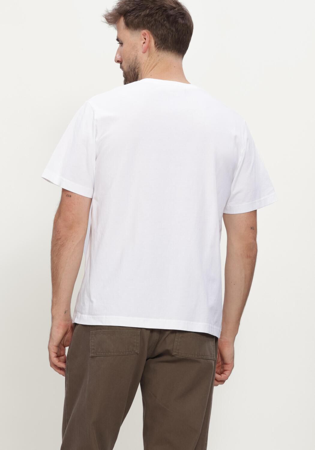 Witte FOR&Eacute;T T-shirt GARAGE TSHIRT - large