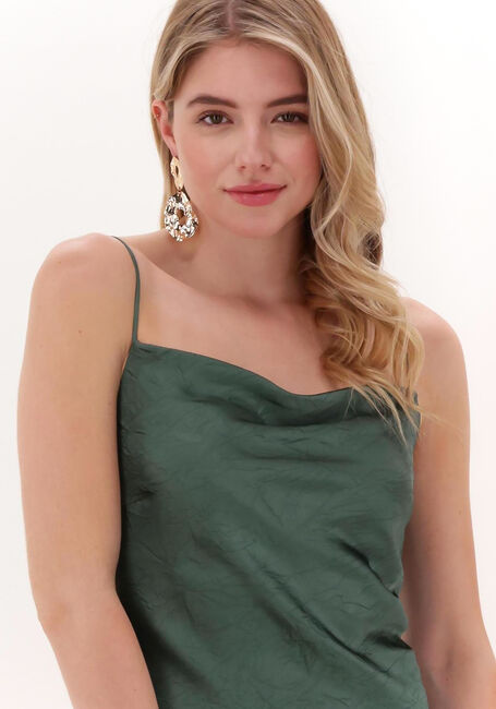 Groene JUST FEMALE Midi jurk RICH DRESS - large
