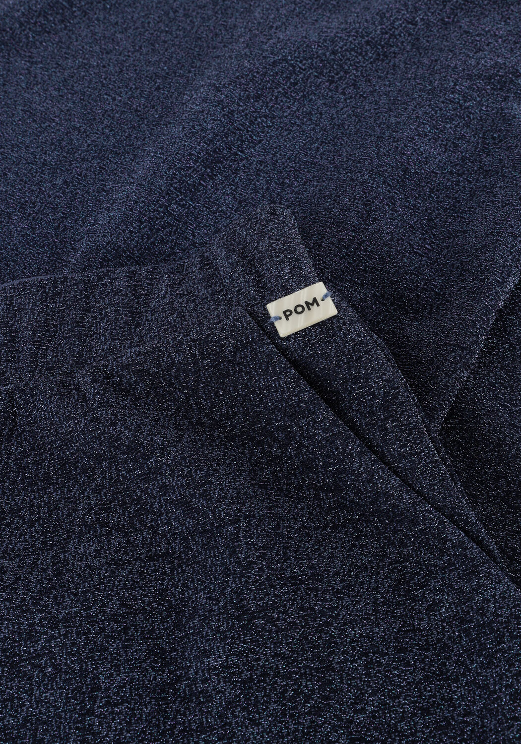 Donkerblauwe POM AMSTERDAM Wijde broek PANTS - GLITTER DAWN BLUE - large