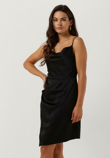 Zwarte Y.A.S. Mini jurk YASDOTTEADRAPE STRAP MINI DRESS - large