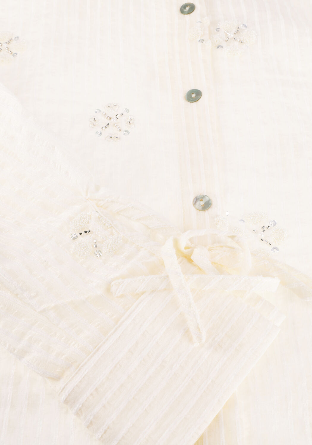 Gebroken wit NUKUS Blouses BAILEY BLOUSE BEADS - large