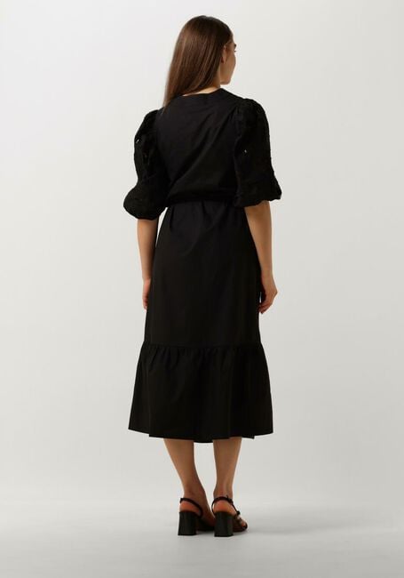 Zwarte SCARLETT POPPIES Midi jurk ISTANBUL - large