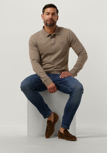 Taupe BOSS ORANGE Polo PASSERBY - large