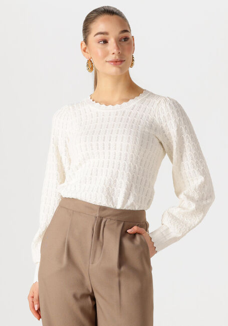 Gebroken wit NEO NOIR Trui DITO SOLID KNIT BLOUSE - large