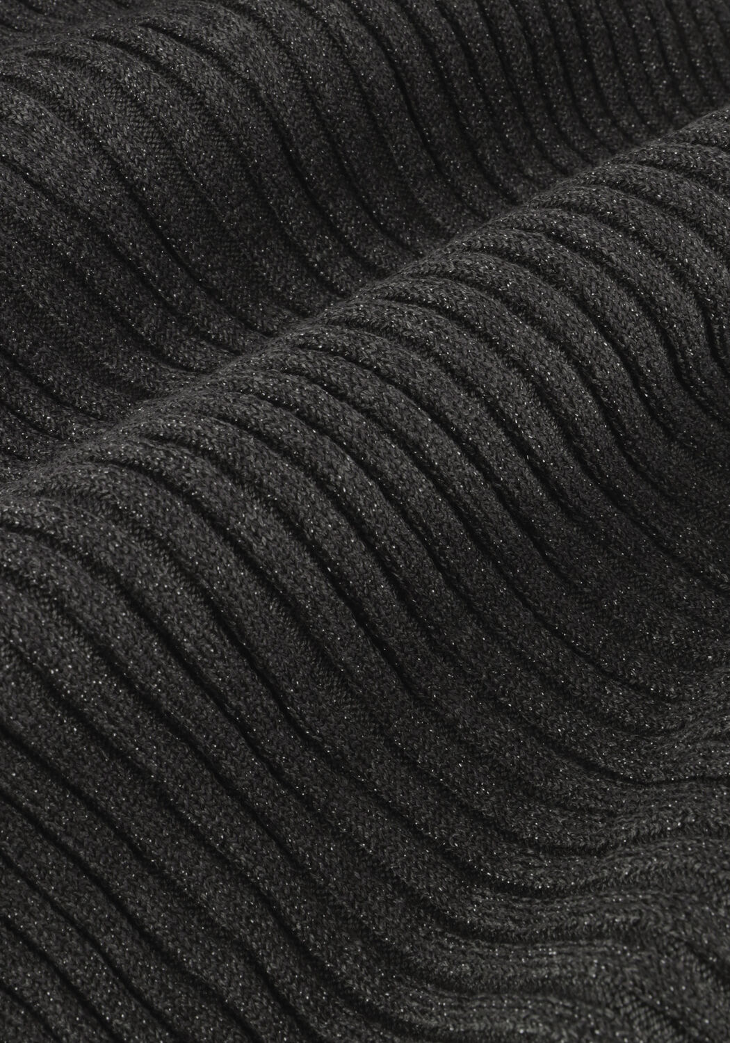 Grijze OBJECT Midi jurk OBJRIKE L/S KNIT DRESS 129 - large