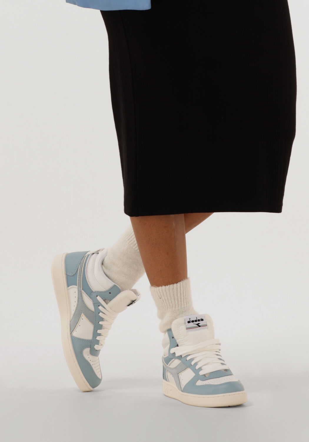 Blauwe DIADORA Hoge sneakers MAGIC BASKET DEMI WOMAN - large