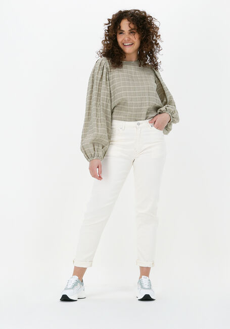 Creme MSCH COPENHAGEN Mom jeans CRYSTAL MOM JEANS - large