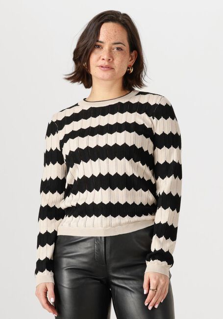 Zand OBJECT Trui OBJEBBA L/S RE KNIT PULLOVER - large