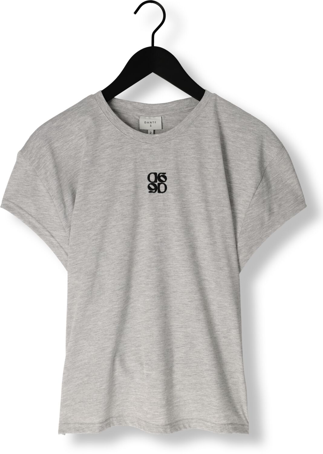 DANTE6 Dames Tops & T-shirts Venour Loose Fit Logo Tee Grijs