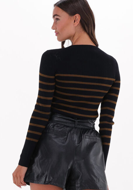 Zwarte VANESSA BRUNO Trui VIC PULL COL ROND - large