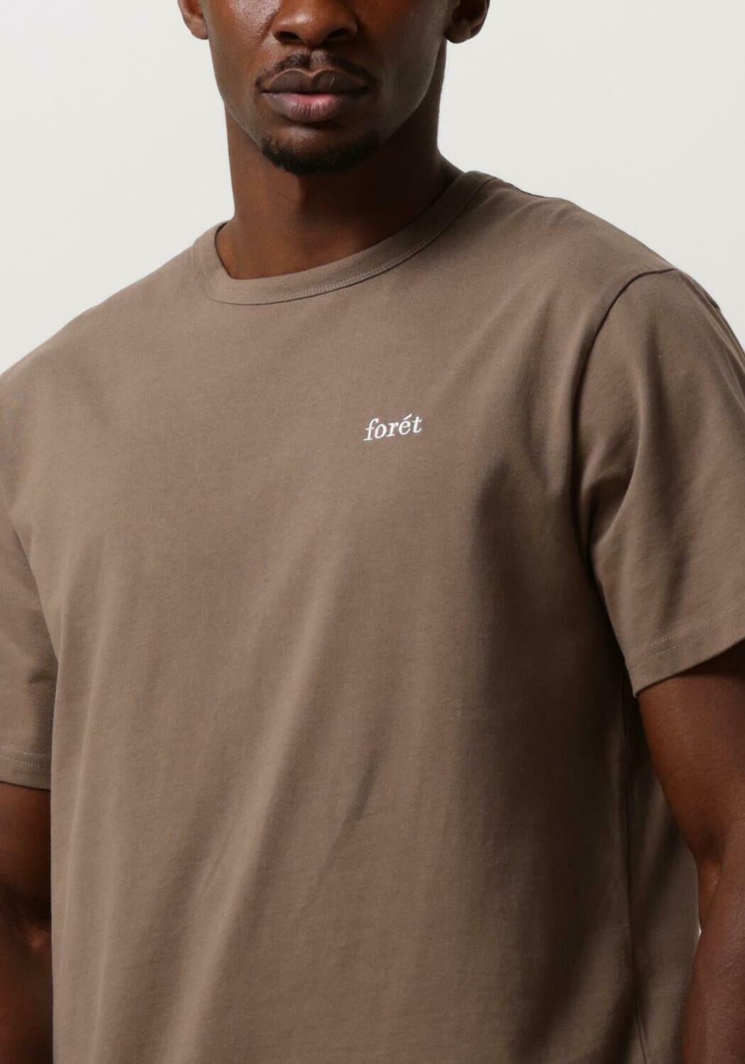 FORÉT Forét Heren Polo's & T-shirts Bass T-shirt Bruin