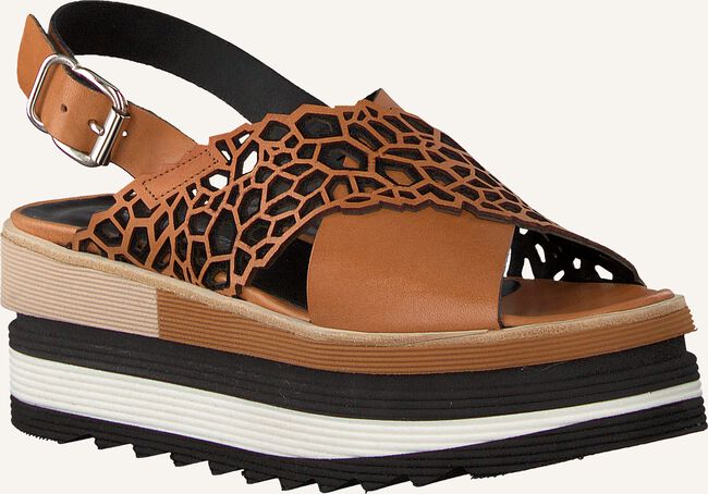 Cognac LAURA BELLARIVA Platte sandalen 3266BZ Cognac LAURA BELLARIVA Platte sandalen 3266BZ - large