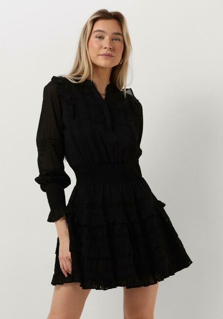 Zwarte NOTRE-V Mini jurk VOILE DRESS - large