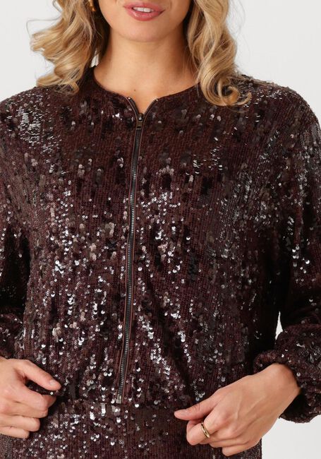 Bruine CO'COUTURE Jack SOPHIECC SEQUIN BALLOON JACKET - large