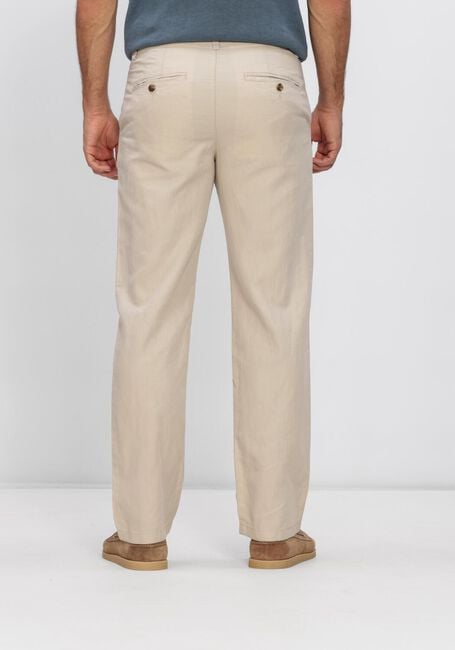 Beige SELECTED MEN Broeken SLH196-STRAIGHT MILES LINEN  BLEND PANT - large