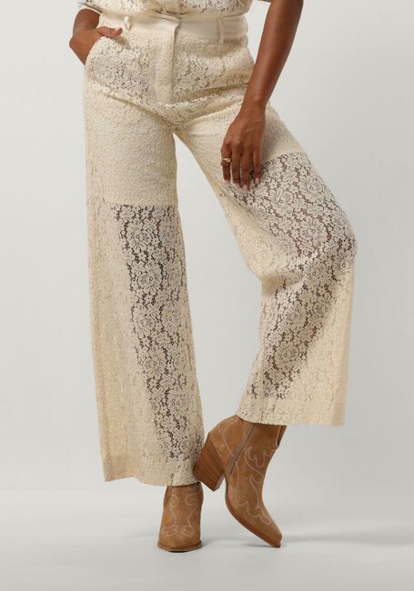 Ecru LOLLYS LAUNDRY Wijde broek SHEILALL PANTS - large