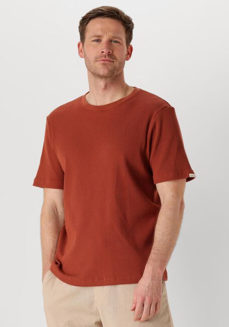 Oranje ANERKJENDT T-shirt AKKIKI S/S WAFFLE TEE - large