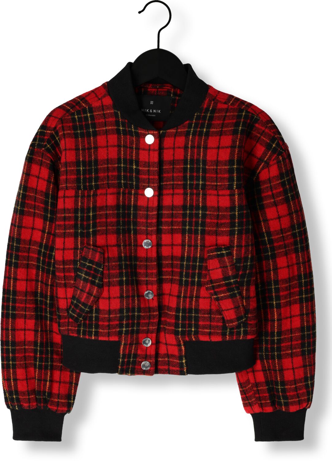 NIK & NIK Meisjes Jassen Tartan Bomber Rood