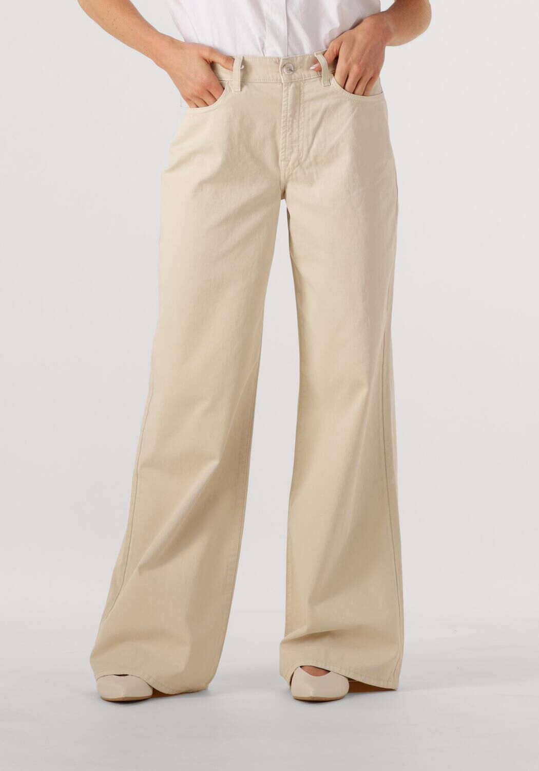 7 FOR ALL MANKIND Dames Jeans Lotta Twill Creme Beige