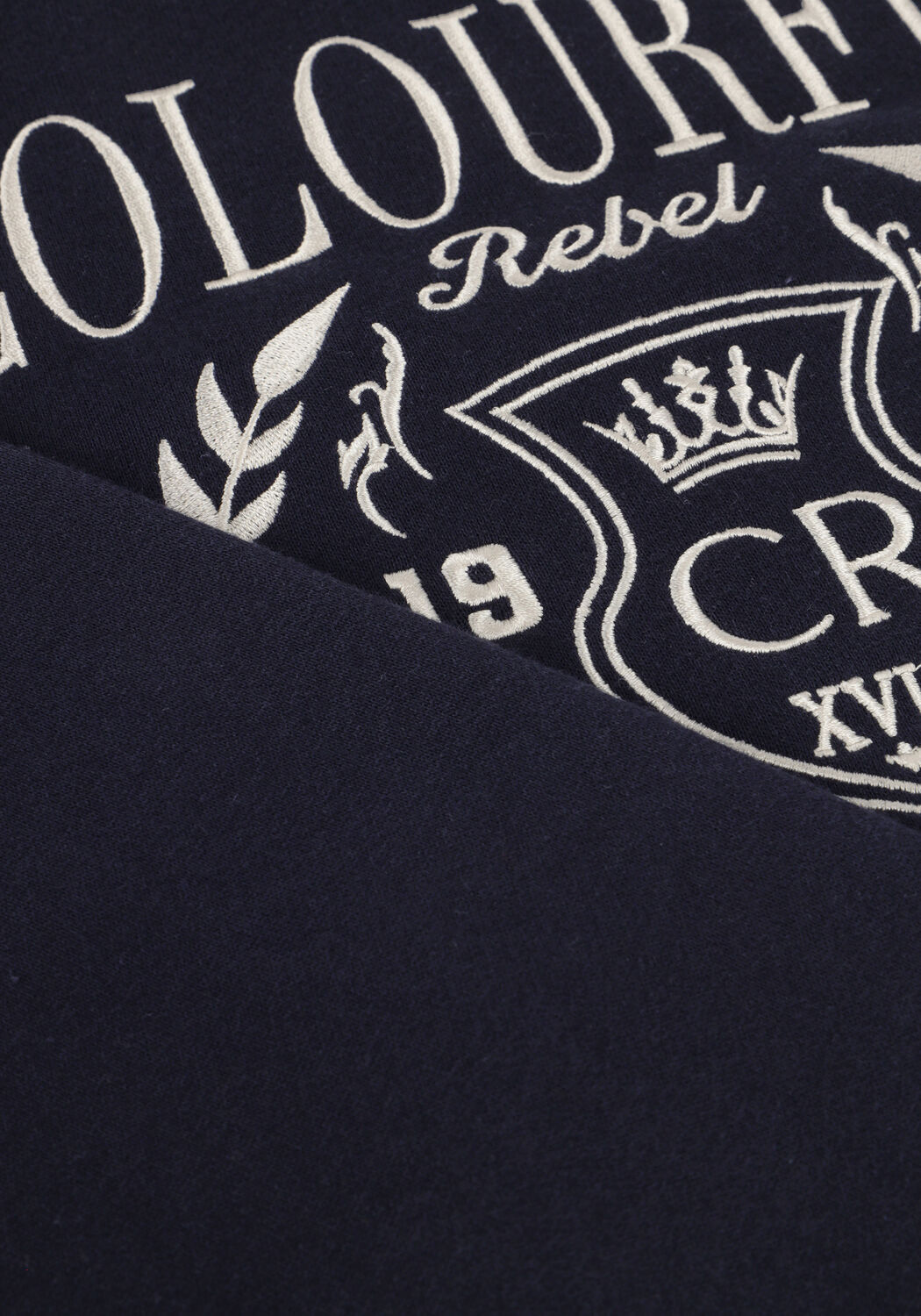 Blauwe COLOURFUL REBEL Sweater COLLEGE 1986 EMBRO RELAXED SWEAT - large