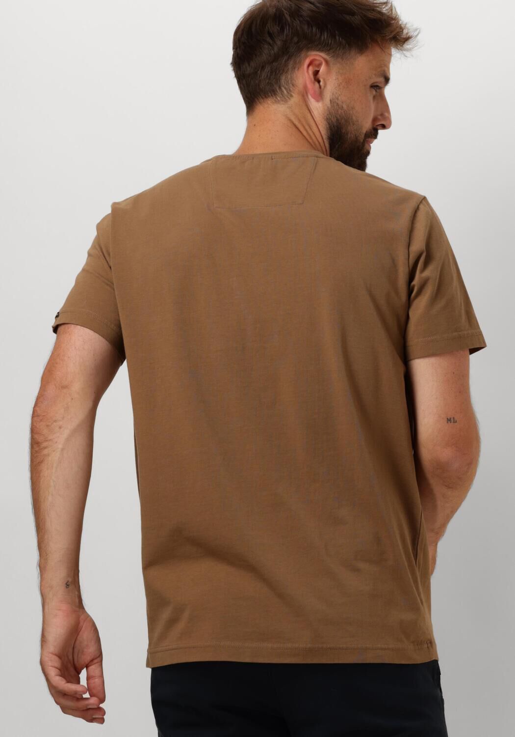 PME LEGEND Heren Polo's & T-shirts Short Sleeve R-neck Guyver Tee Bruin