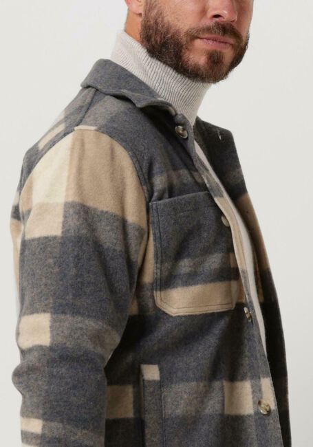 Beige PROFUOMO Overshirt OVERSHIRT CHECK - large