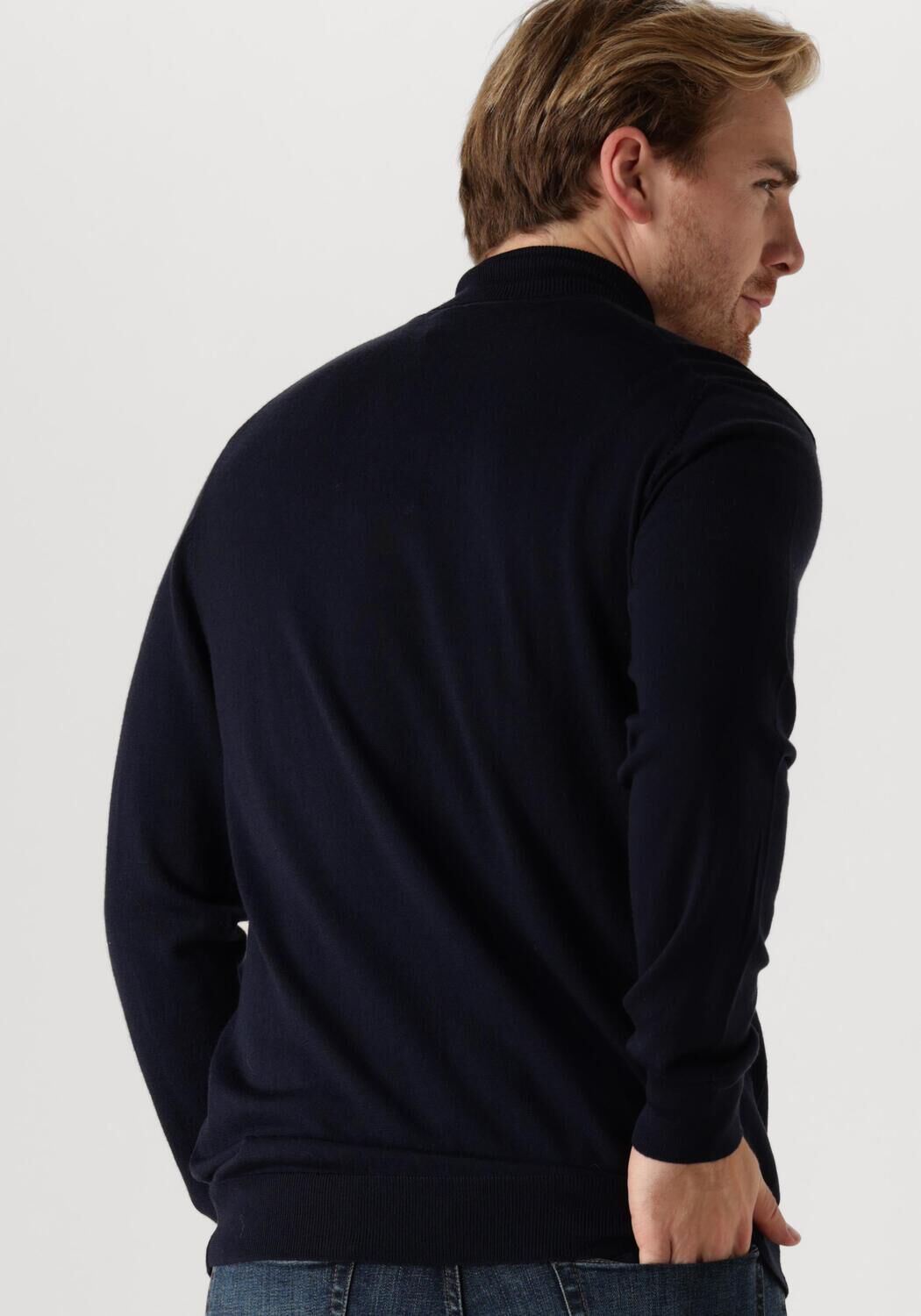 PROFUOMO Heren Truien & Vesten Pullover Roll Neck Donkerblauw