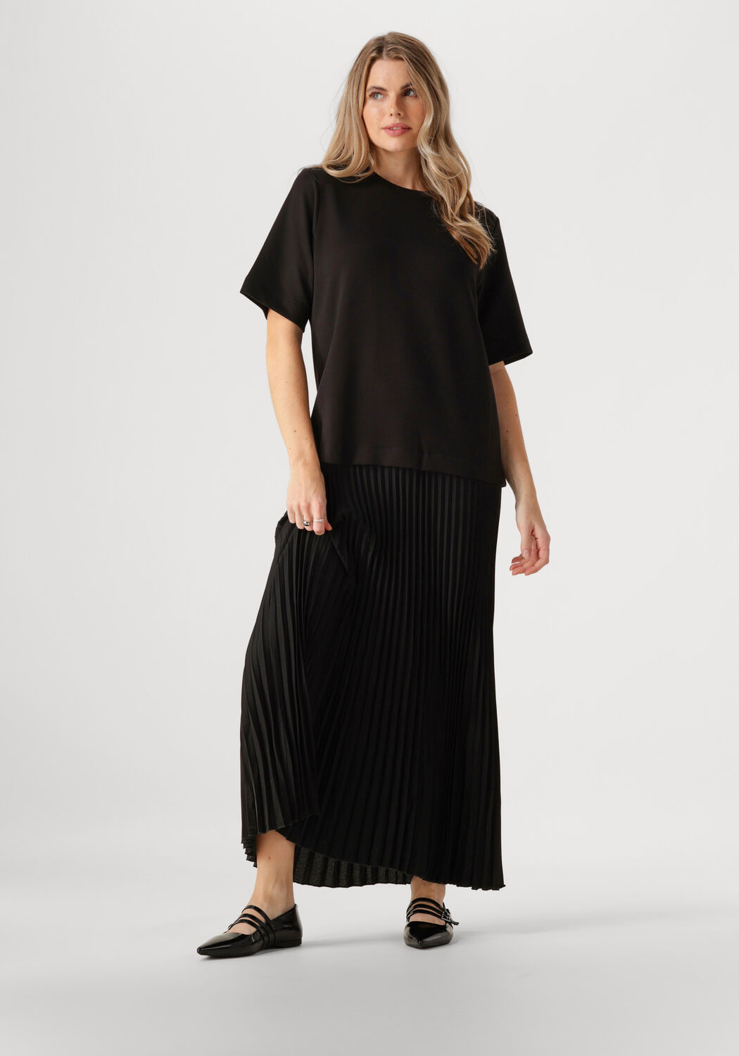 INWEAR Dames Jurken Laicentiw Vincent Plisse Dress Zwart