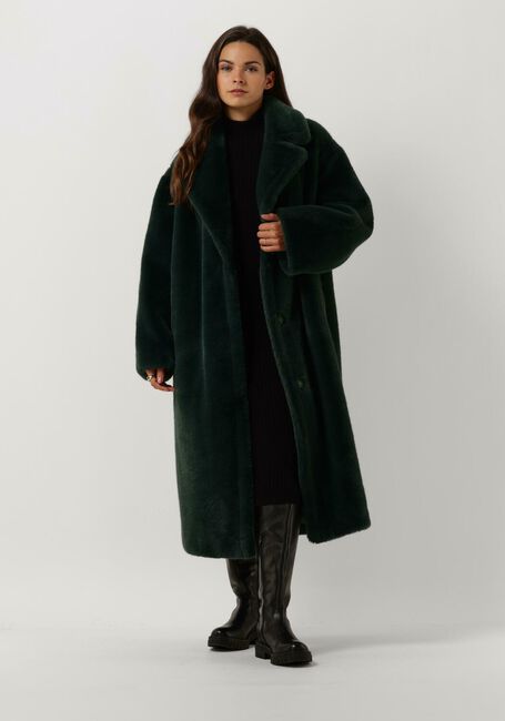 Groene STAND STUDIO Faux fur jas MARIA COAT SOFT - large