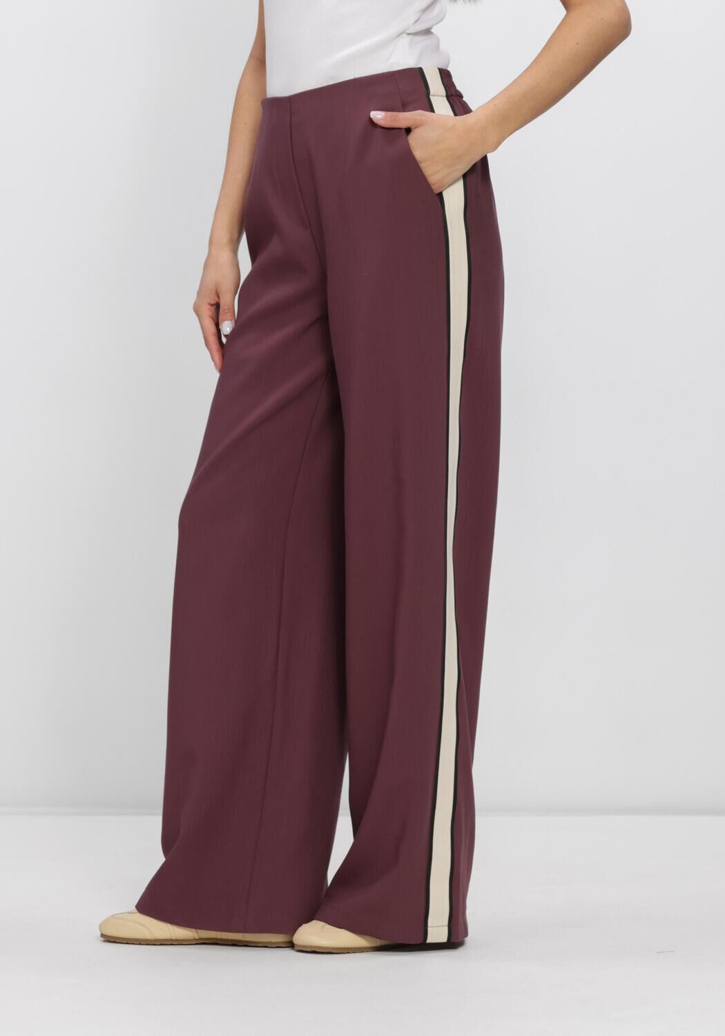 Bordeaux MODSTR&Ouml;M Broeken VILDARMD PANTS - large